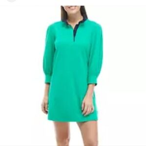 Crown & Ivy Dress collard Shirt Dress Green Size Small